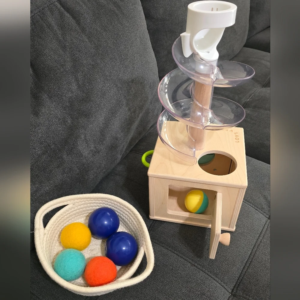 LovEvery Spiral Ball Drop Toy with Colorful Balls - Picture 2 of 4